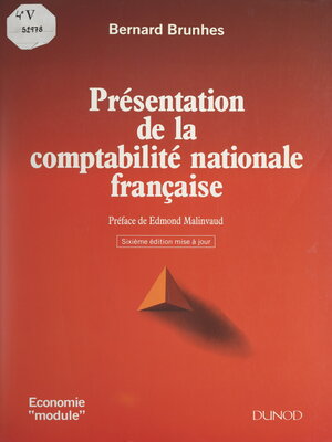 cover image of Présentation de la comptabilité nationale française
